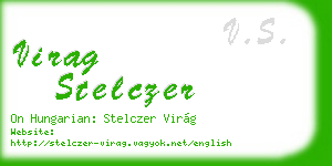 virag stelczer business card